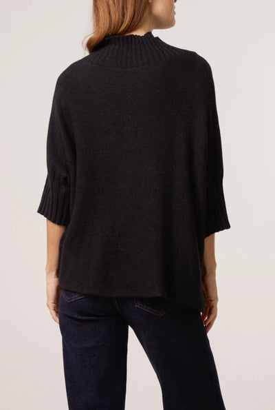 Funnel Neck Italian Knit Jumper- Vania
