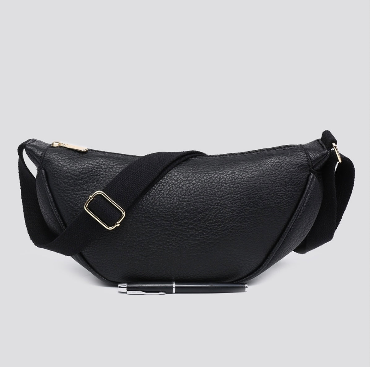 Soft Vegan Leather Side Belt Bag- Noa