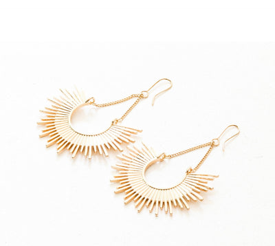 Half Burst Earrings- Soleil