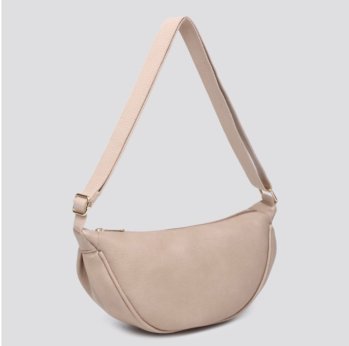 Soft Vegan Leather Side Belt Bag- Noa