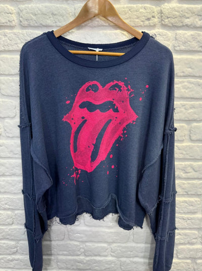 Rolling Stone Graphics Sweatshirt- Bold Kiss