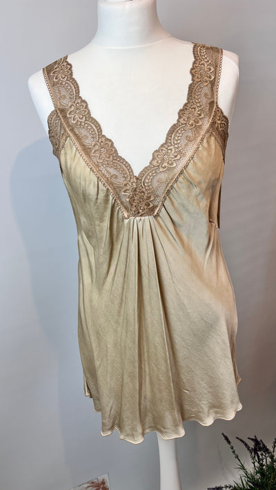 Lace Strap Satin Camisole-Siena