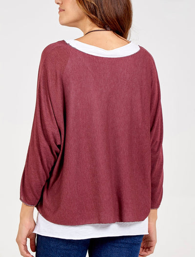 Necklace Double Layer Cotton Top- Mirella