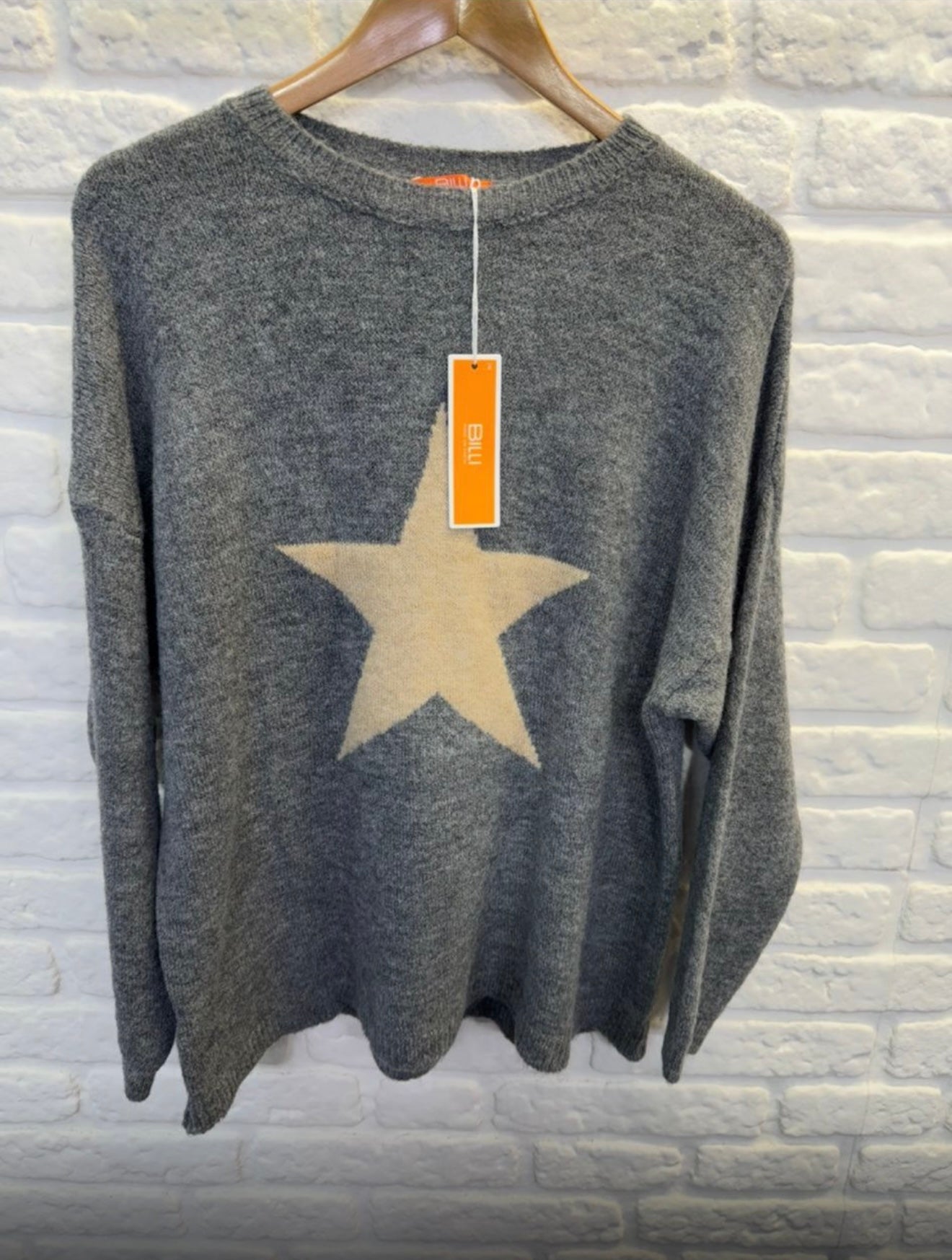 Wool Blend Star Sweater- Sidera