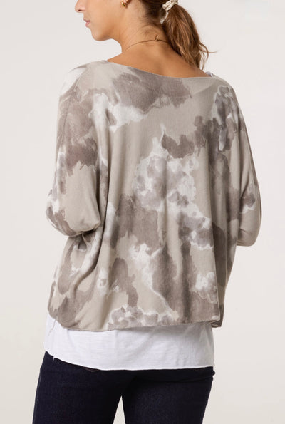Marble Double Layer Top– Cloud Nine