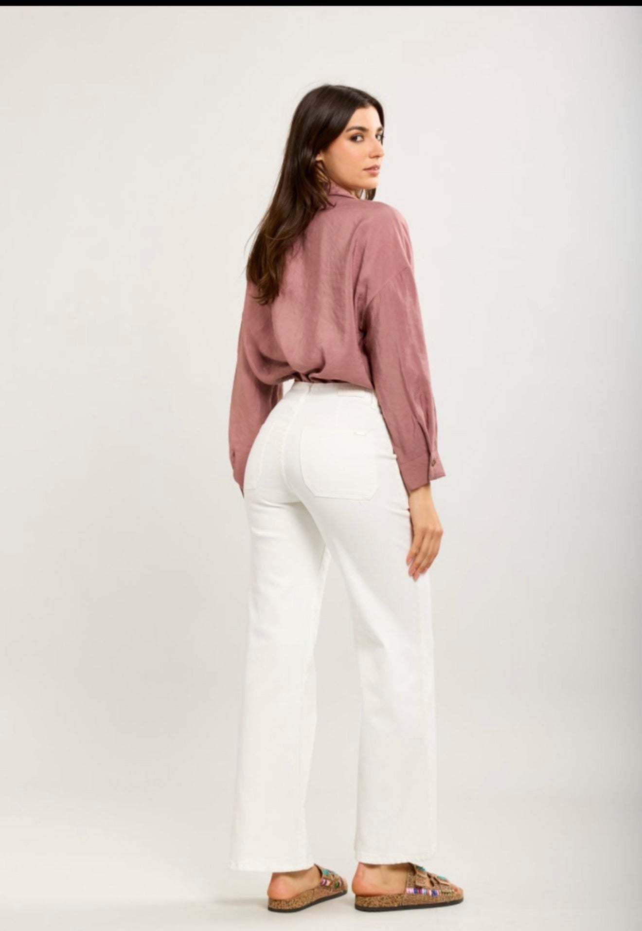 Toxik3 Paris Flare Jeans- Fleur – Aria Italian Style Boutique