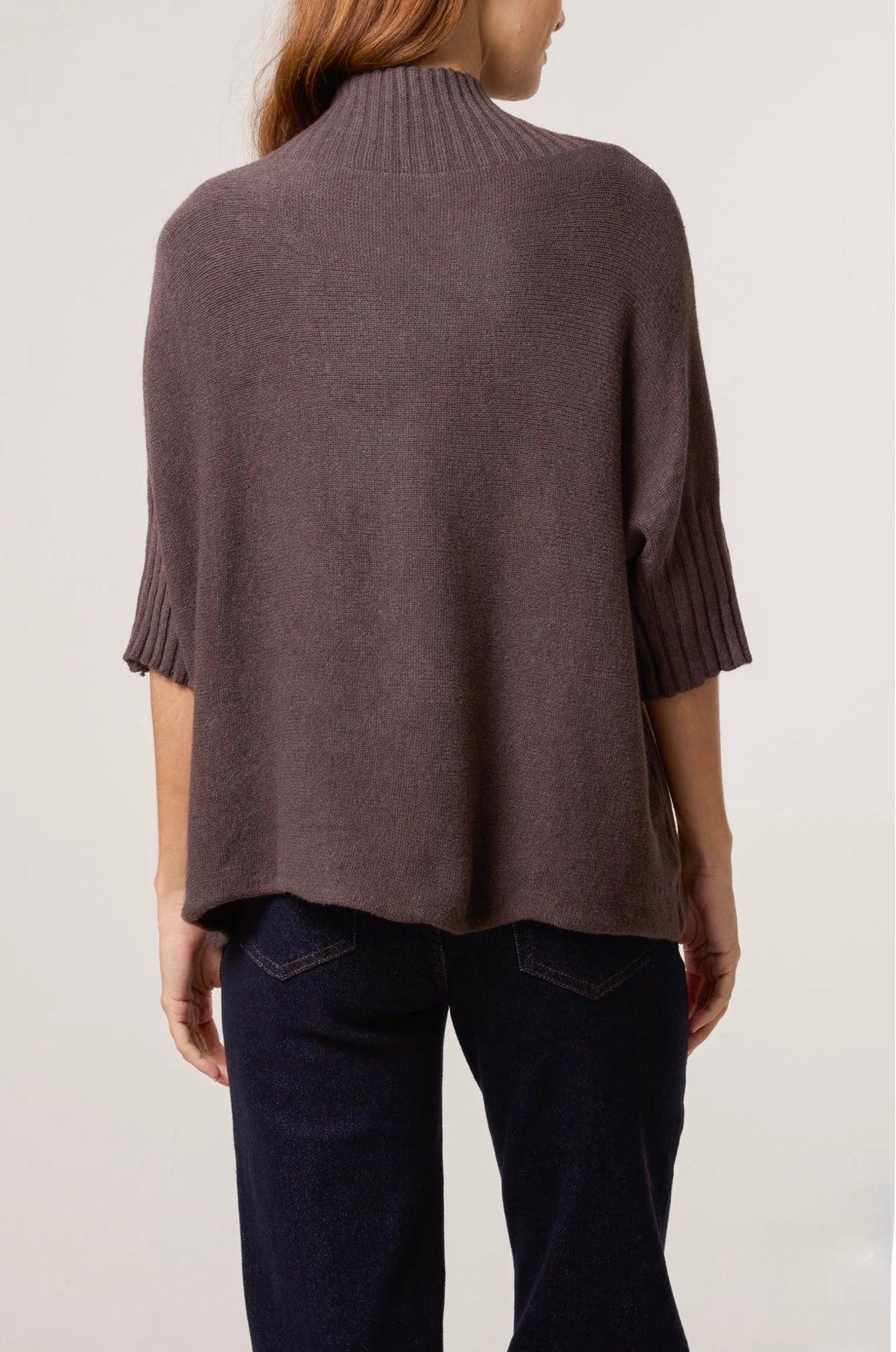 Funnel Neck Italian Knit Jumper- Vania