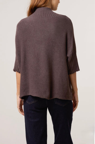 Funnel Neck Italian Knit Jumper- Vania