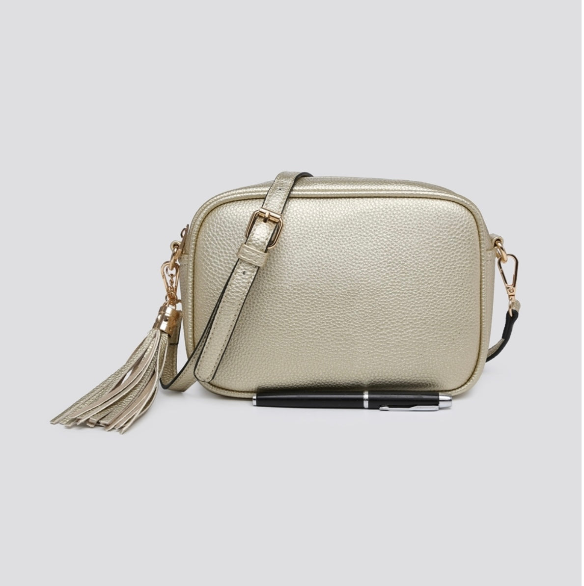 Vegan Leather Crossbody Camera Bag- Chiara