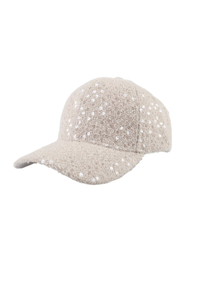 Tweed Sequin Cap- Romina