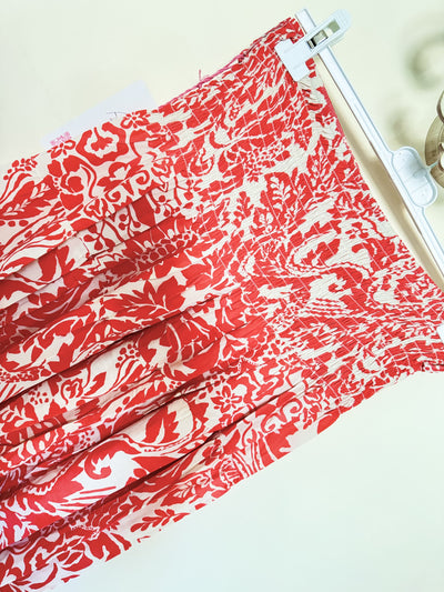 Elasticated Waist Printed Skirt- Amalfi