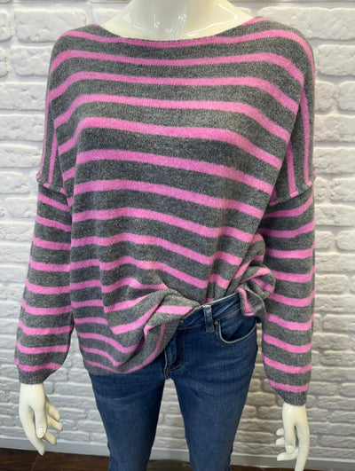 Italian Striped Relaxed Jumper- Vento
