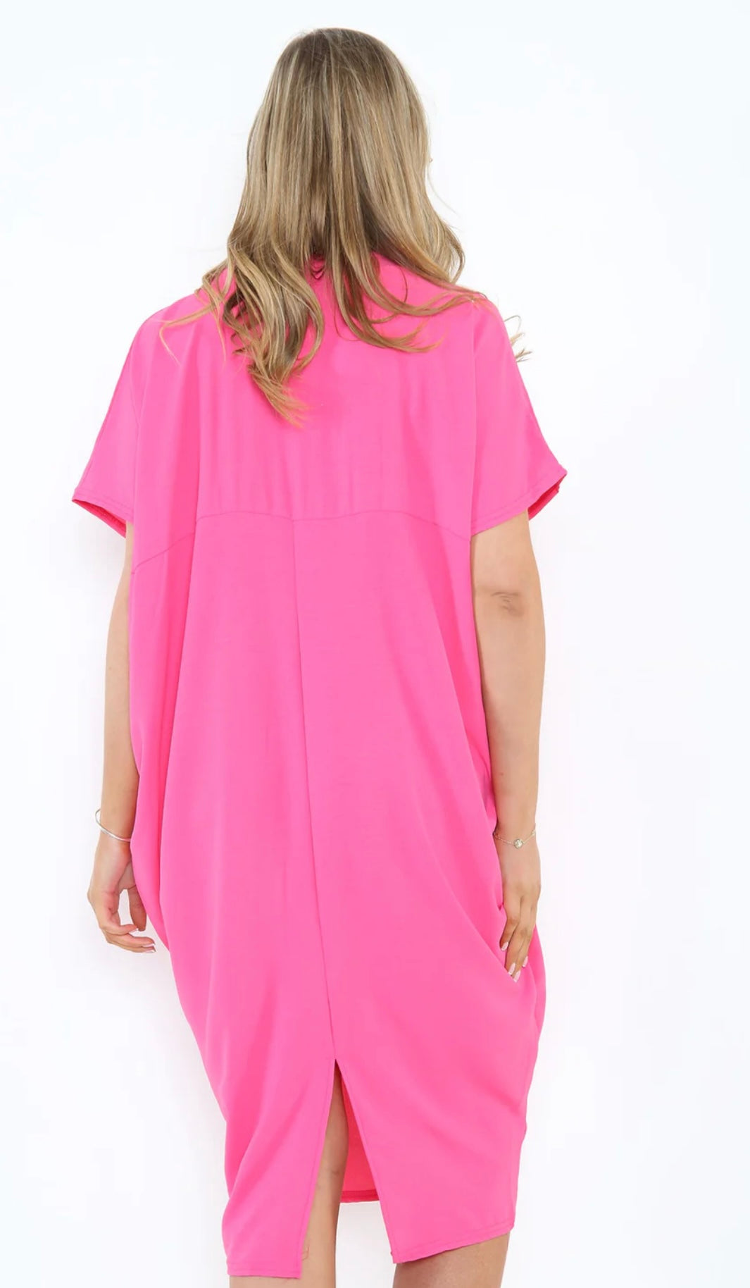 Cap Sleeve Oversized Tunic Dress- Isanna