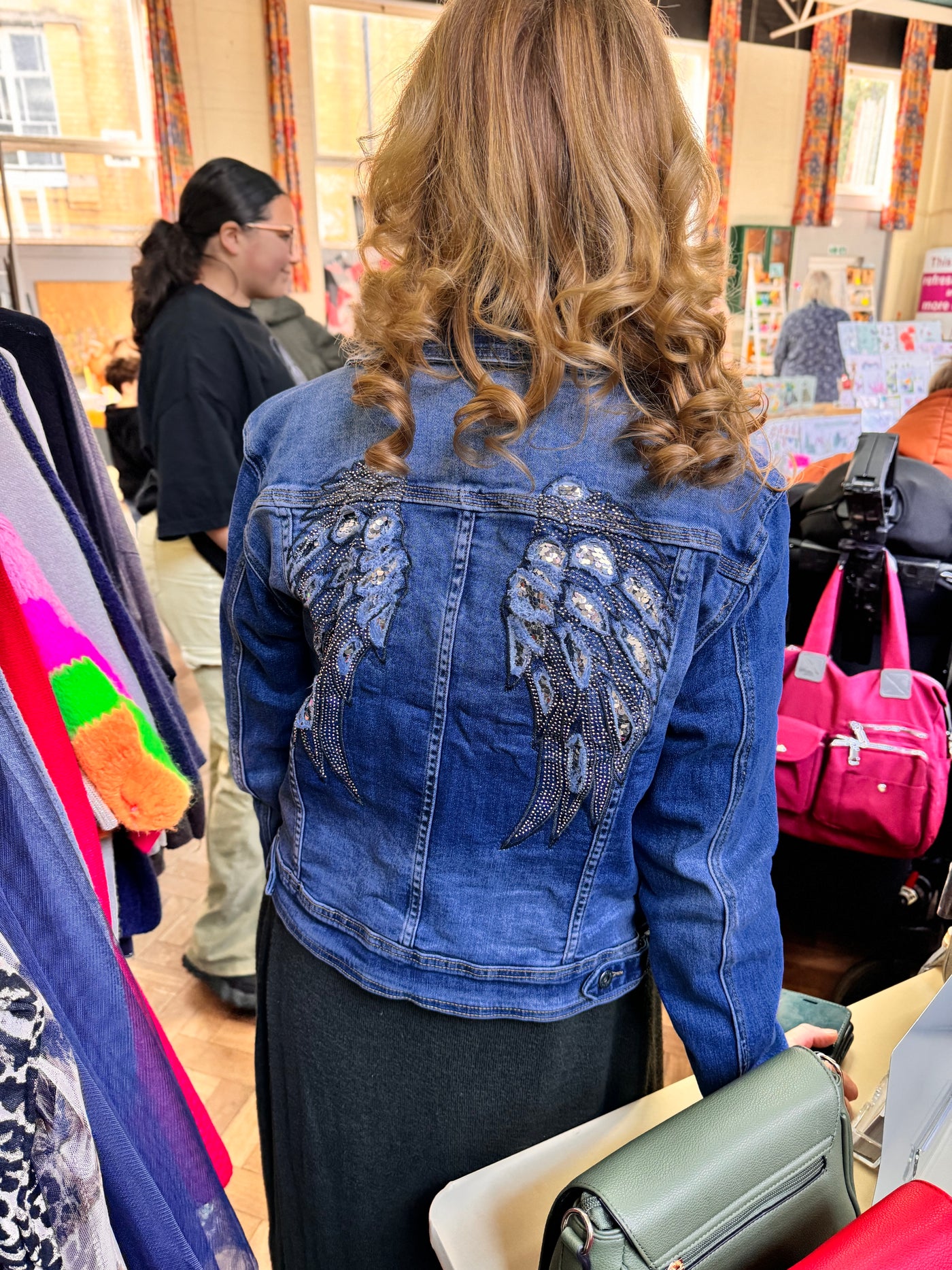 Angel wings jeans jacket from melly & co 