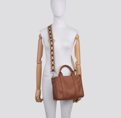 Nuvola crossbody tote bag in brown colour 