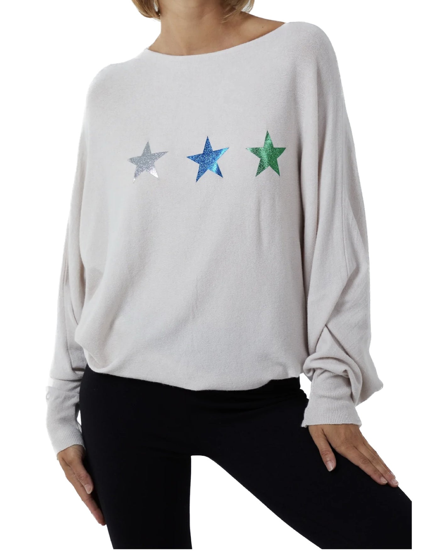 Three Stars Batwing Jumper - Serena