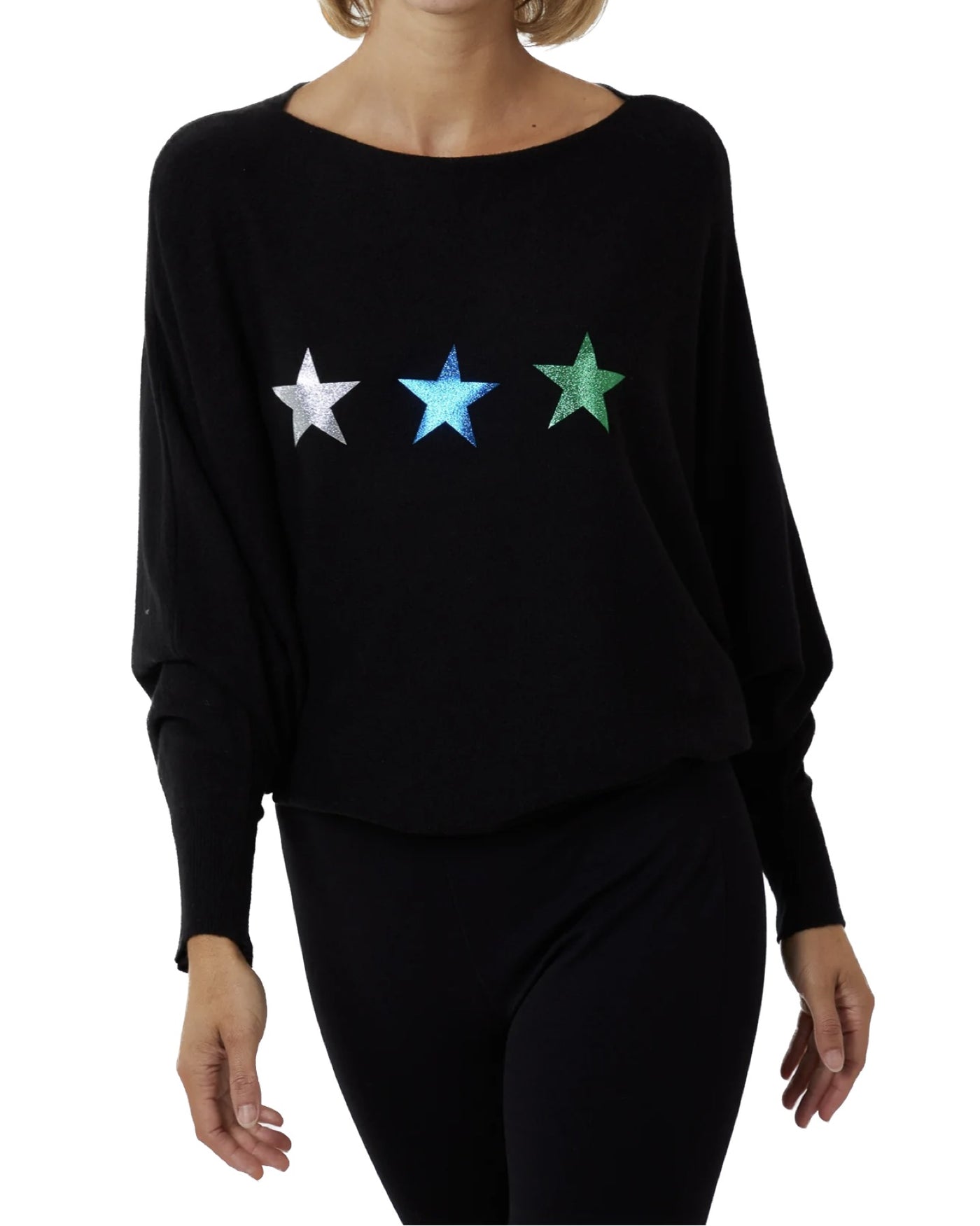 Three Stars Batwing Jumper - Serena