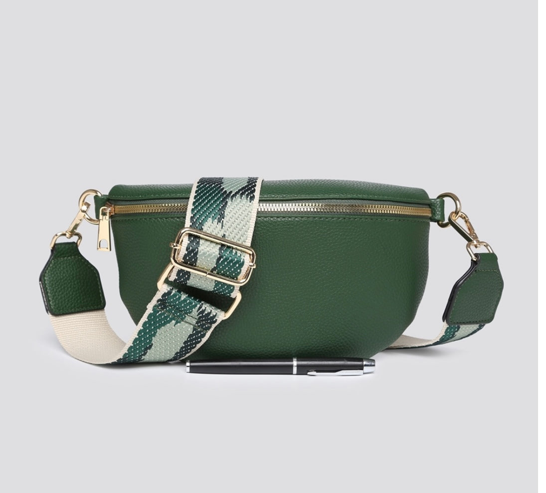 green version of our belt bag Tina