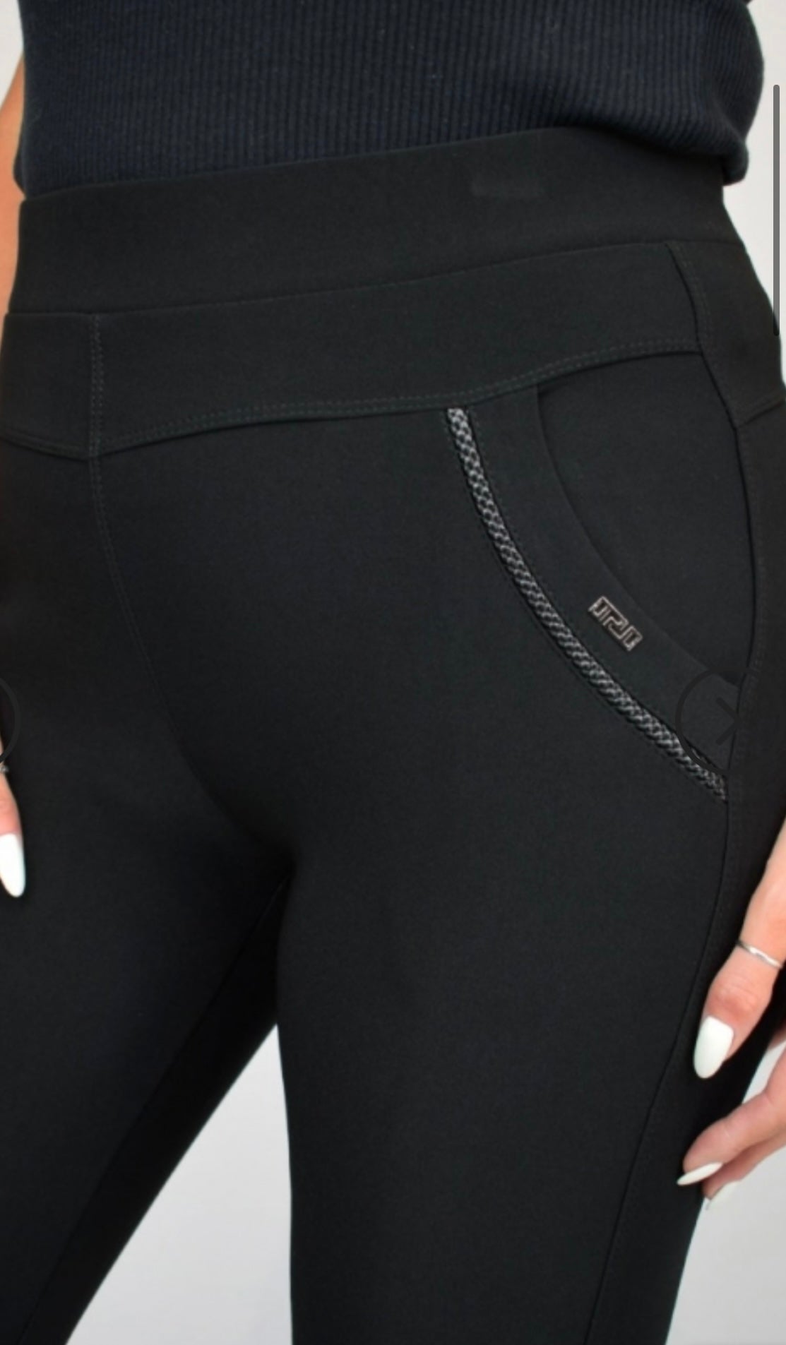 Black Stretch Scuba Jeggings