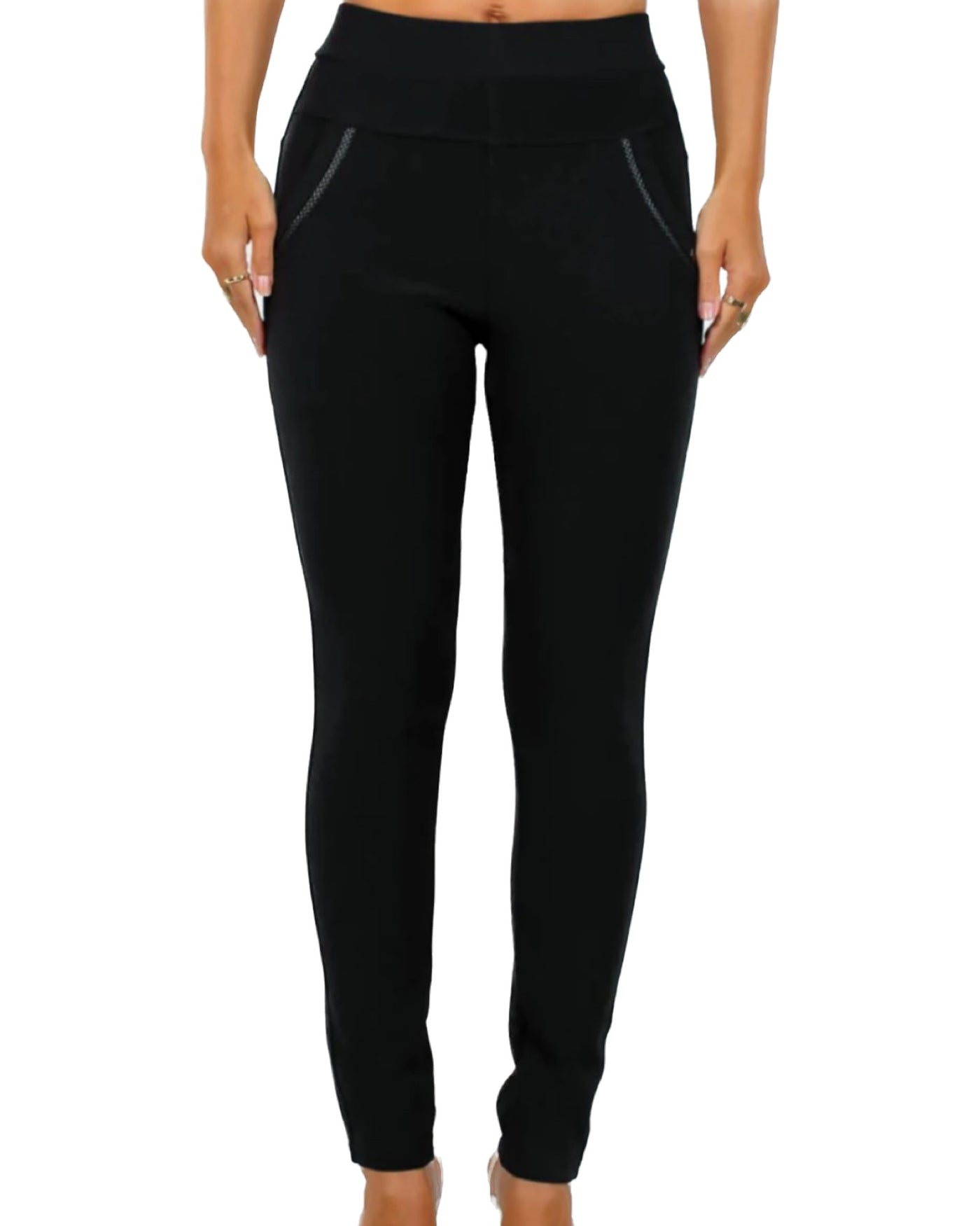 Black Stretch Scuba Jeggings